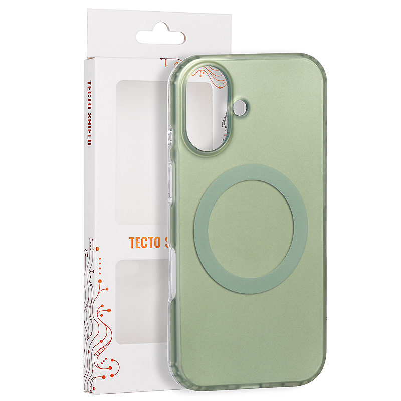 Tecto Shield Mistiq Mag case for iPhone 16 6,1" olive