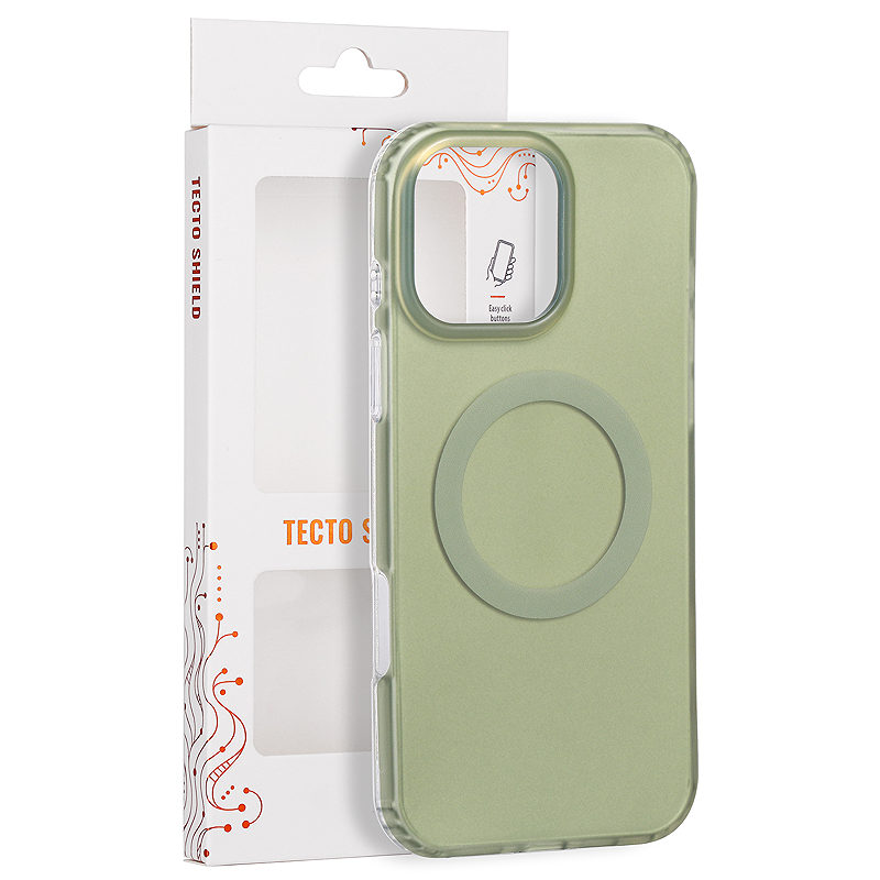 Tecto Shield Mistiq Mag case for iPhone 16 Pro Max 6,9" olive