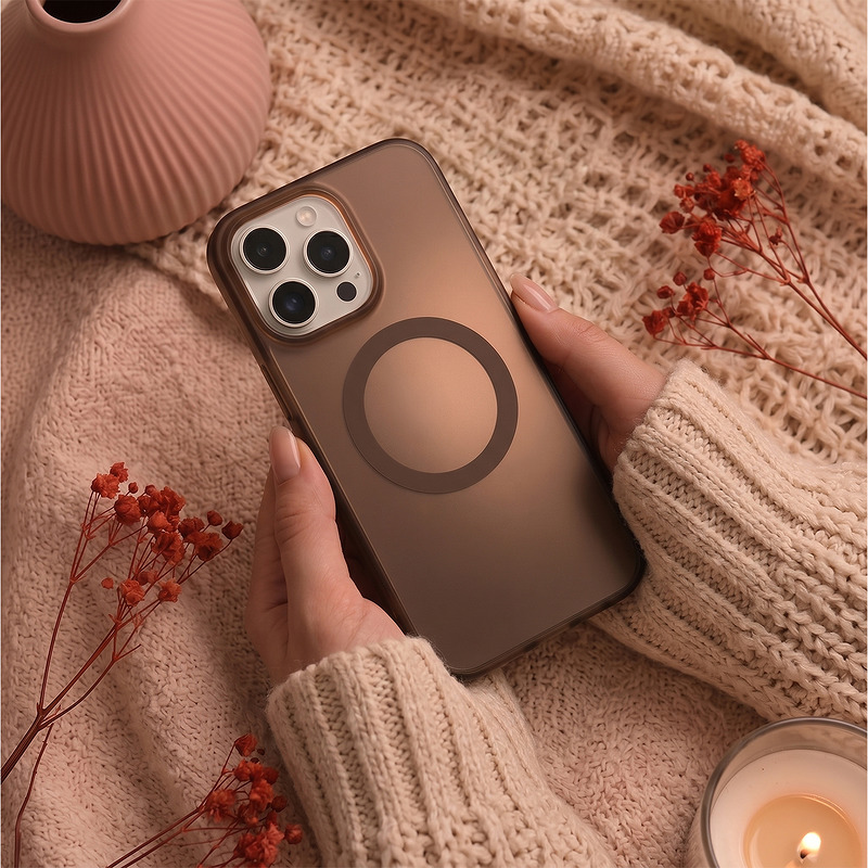 Tecto Shield Mistiq Mag case for iPhone 13 / 14 6,1" brown - Billede 5