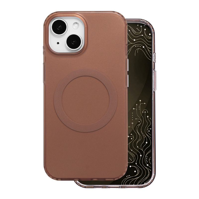 Tecto Shield Mistiq Mag case for iPhone 15 6,1" brown - Billede 2