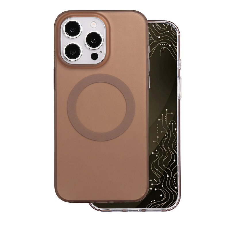 Tecto Shield Mistiq Mag case for iPhone 15 Pro Max 6,7" brown - Billede 2