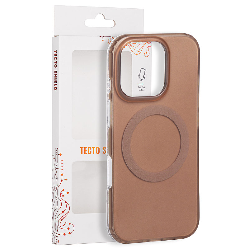 Tecto Shield Mistiq Mag case for iPhone 16 Pro 6,3" brown