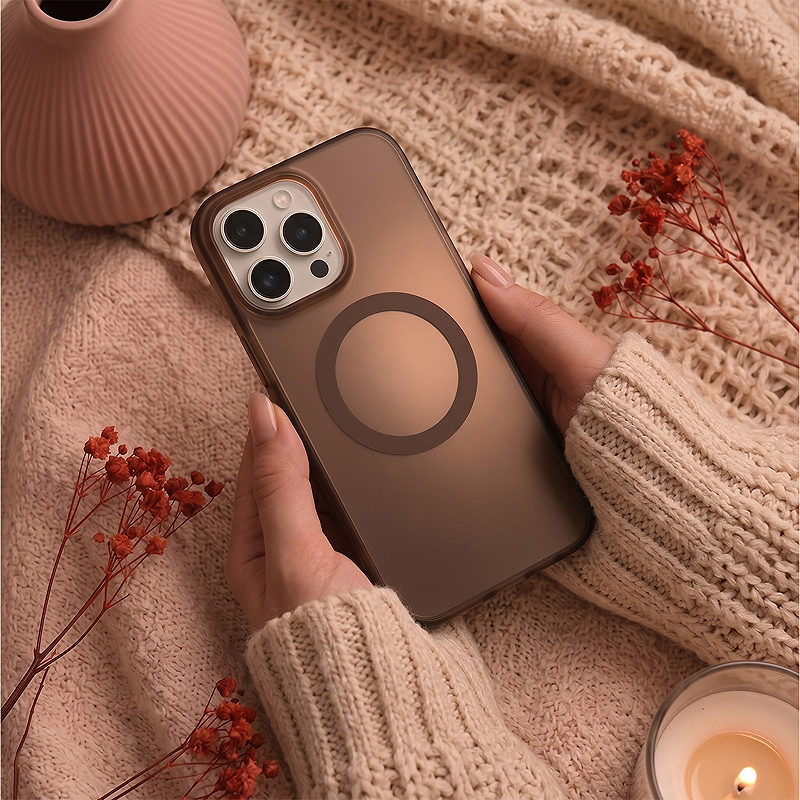 Tecto Shield Mistiq Mag case for iPhone 16 Pro 6,3" brown - Billede 5