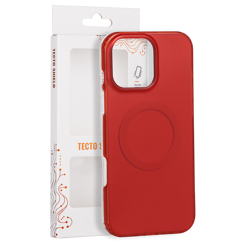 Tecto Shield Mistiq Mag case for iPhone 15 Pro Max 6,7" red