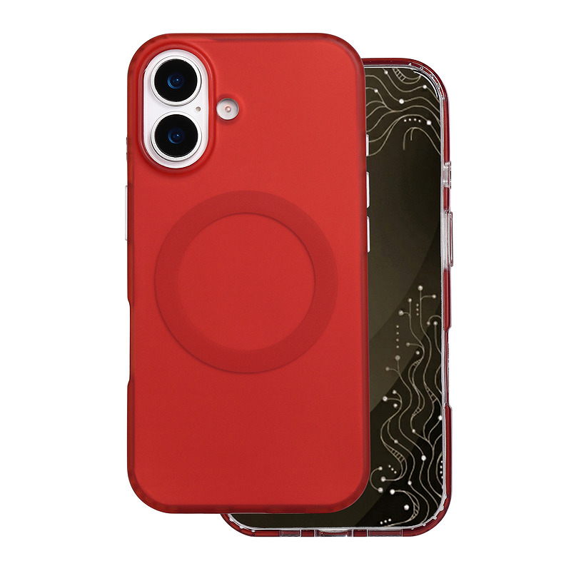 Tecto Shield Mistiq Mag case for iPhone 16 6,1" red - Billede 2
