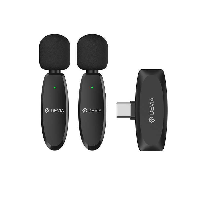 Devia mikrofon for smartphone Lite 1 USB-C 2in1 black