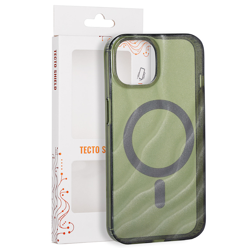 Tecto Shield Desert Mag case for iPhone 13 / 14 6,1" dark olive