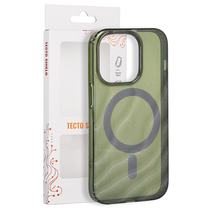 Tecto Shield Desert Mag case for iPhone 14 Pro 6,1" dark olive