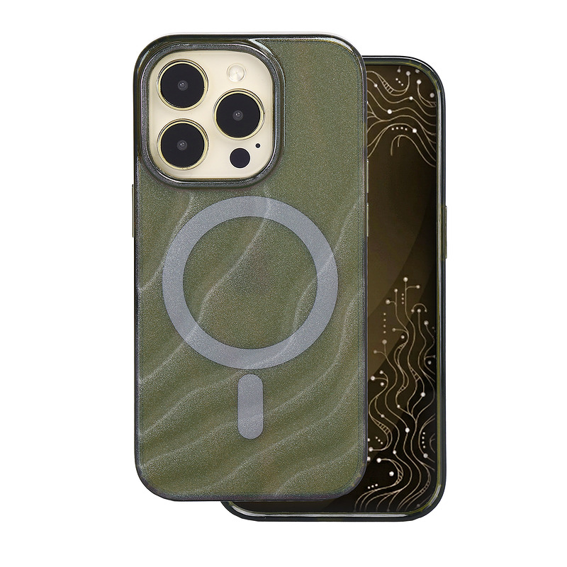 Tecto Shield Desert Mag case for iPhone 14 Pro 6,1" dark olive - Billede 2