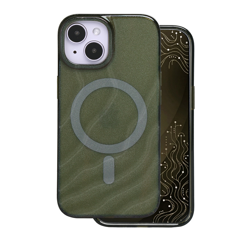 Tecto Shield Desert Mag case for iPhone 15 6,1" dark olive - Billede 2