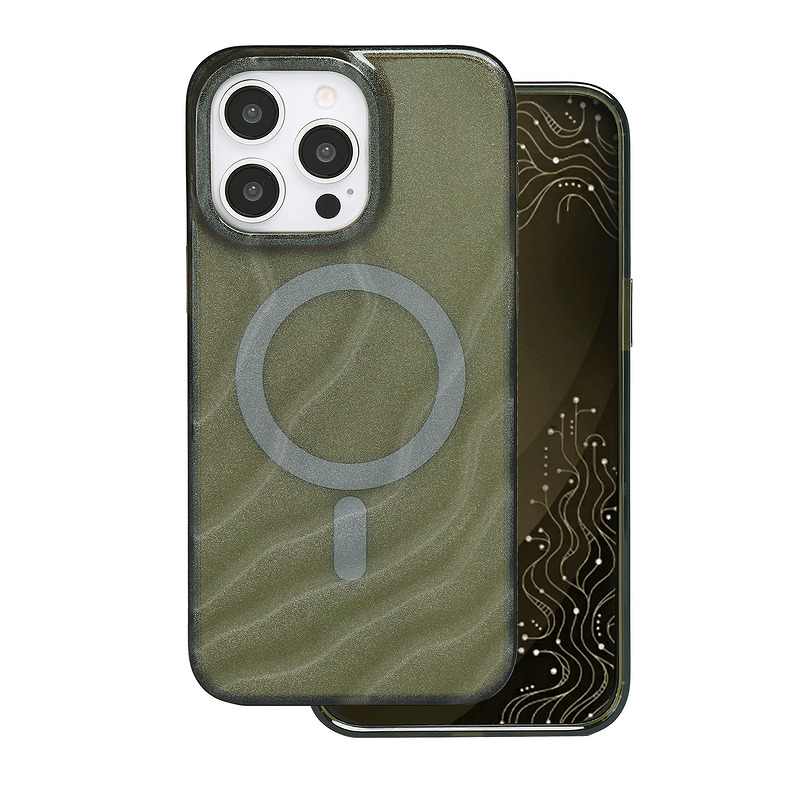 Tecto Shield Desert Mag case for iPhone 15 Pro Max 6,7" dark olive - Billede 2