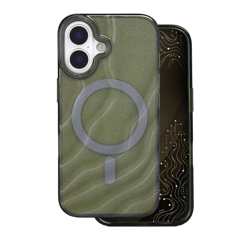 Tecto Shield Desert Mag case for iPhone 16 6,1" dark olive - Billede 2