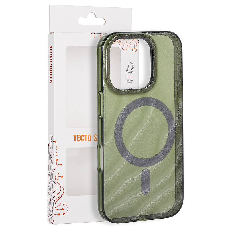 Tecto Shield Desert Mag case for iPhone 16 Pro 6,3" dark olive