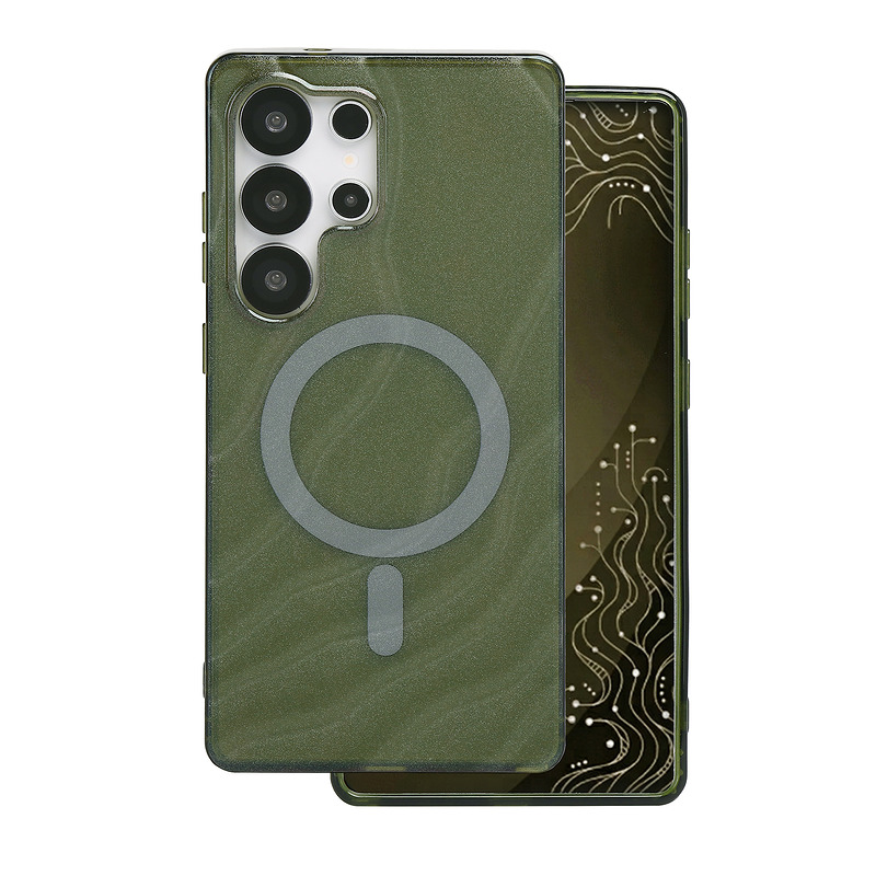 Tecto Shield Desert Mag case for Samsung Galaxy S25 Ultra dark olive - Billede 2