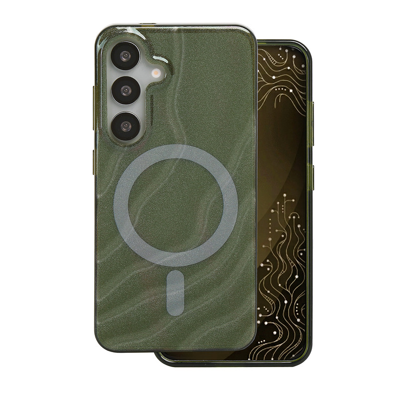 Tecto Shield Desert Mag case for Samsung Galaxy S25 dark olive - Billede 2
