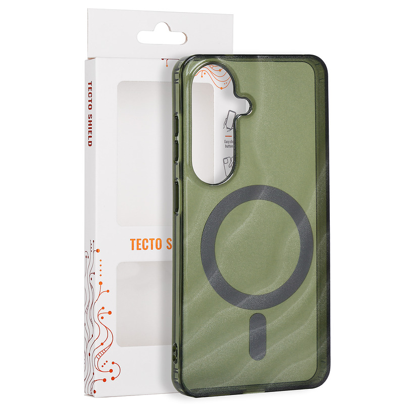 Tecto Shield Desert Mag case for Samsung Galaxy S26 dark olive