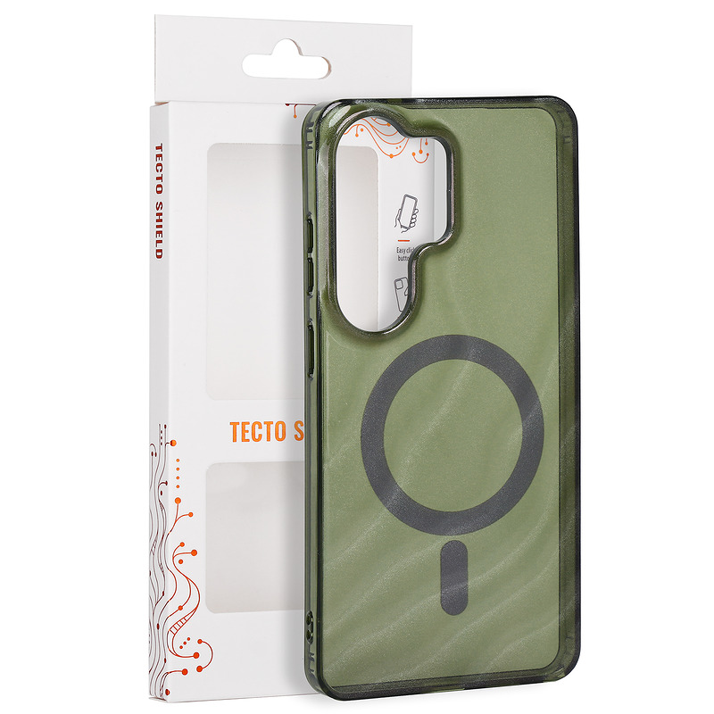 Tecto Shield Desert Mag case for Samsung Galaxy S26 Ultra dark olive