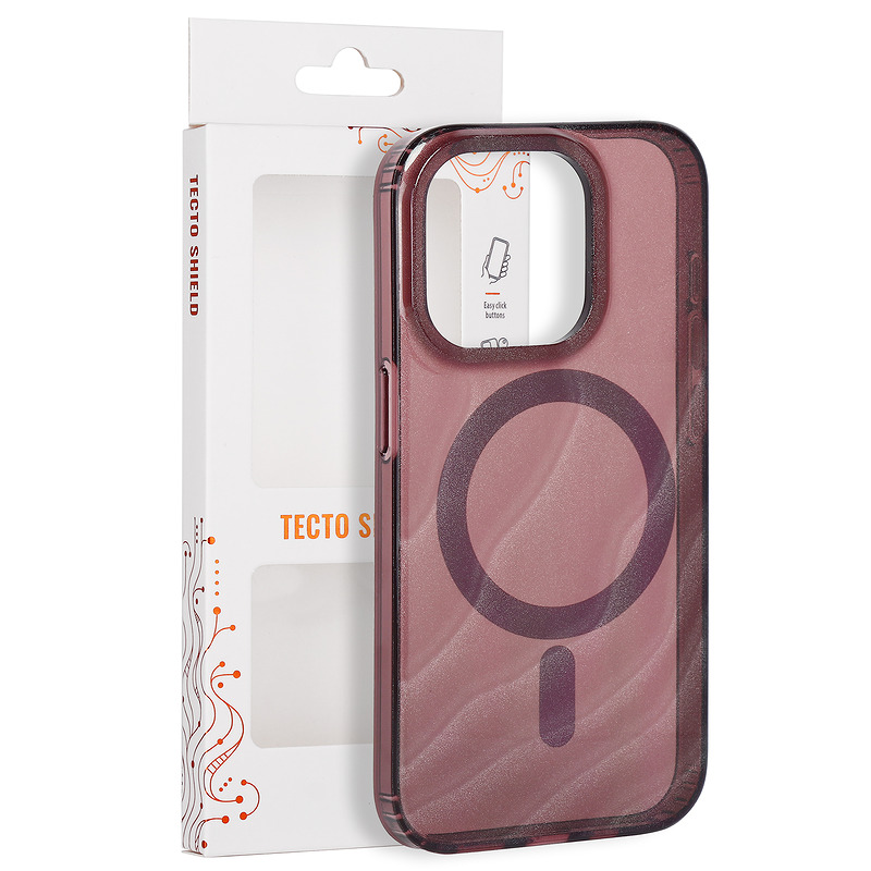 Tecto Shield Desert Mag case for iPhone 15 Pro 6,1" mahogany