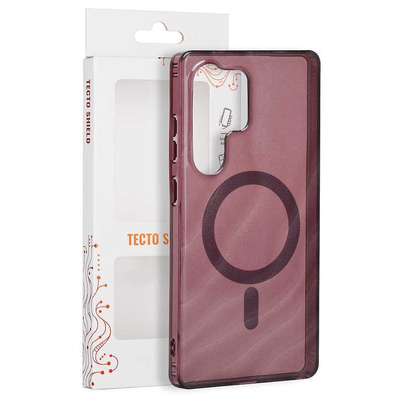 Tecto Shield Desert Mag case for Samsung Galaxy S25 Ultra mahogany