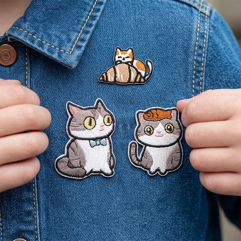 Patch cat 1 3pcs set - Billede 5