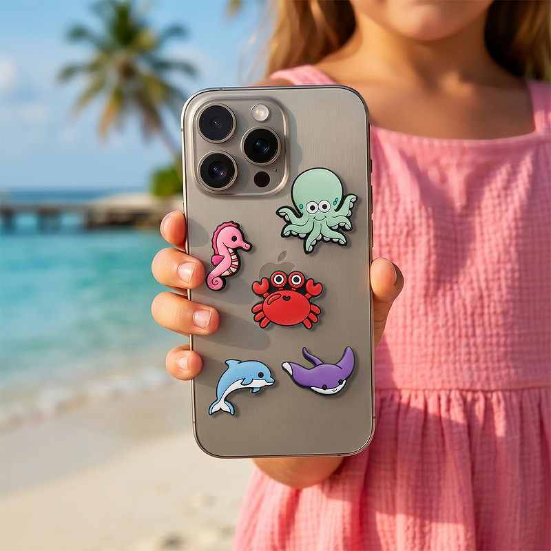 3D Sticker Ocean 5pcs set - Billede 2