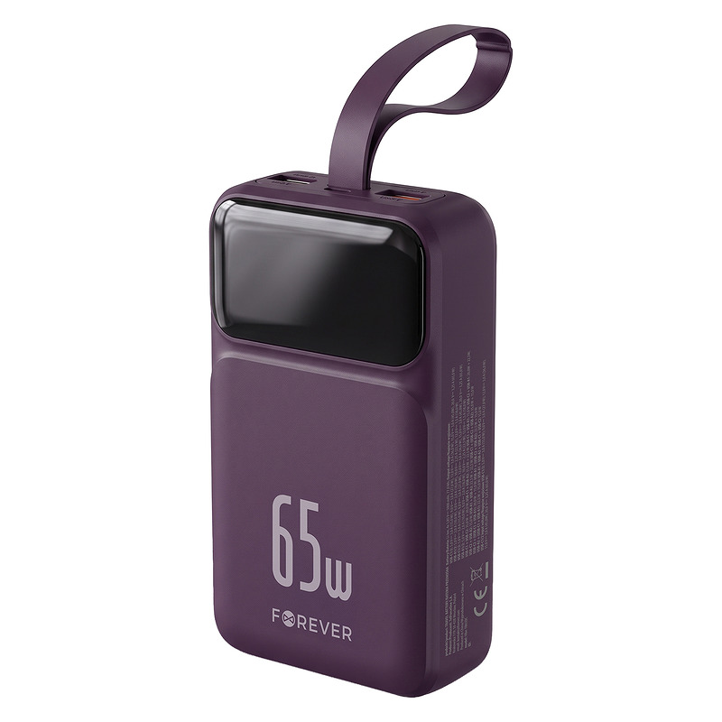 Forever power bank Vibe-TB65 PD QC 65W 20000 mAh dark cherry