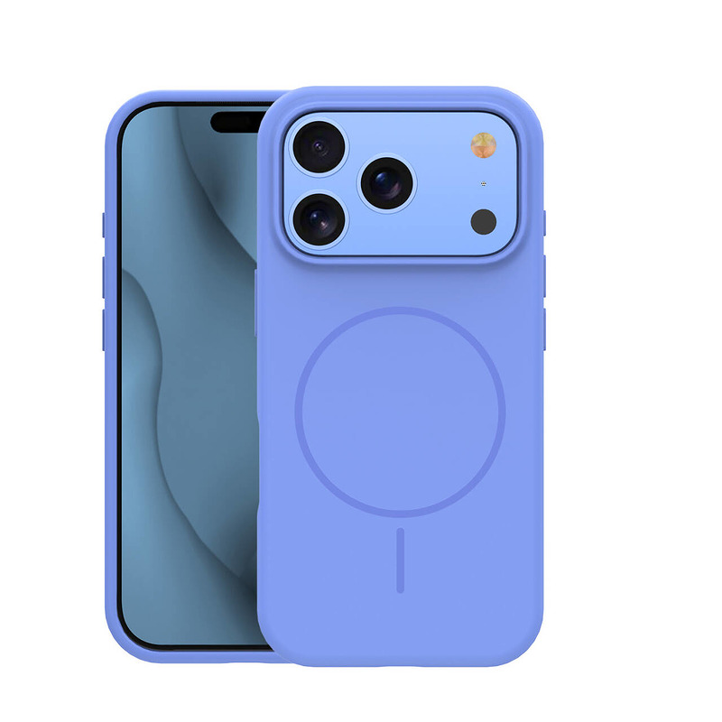 Silicone Thin Mag case for iPhone 17 Pro 6,3" / 18 Pro 6,3" sky blue