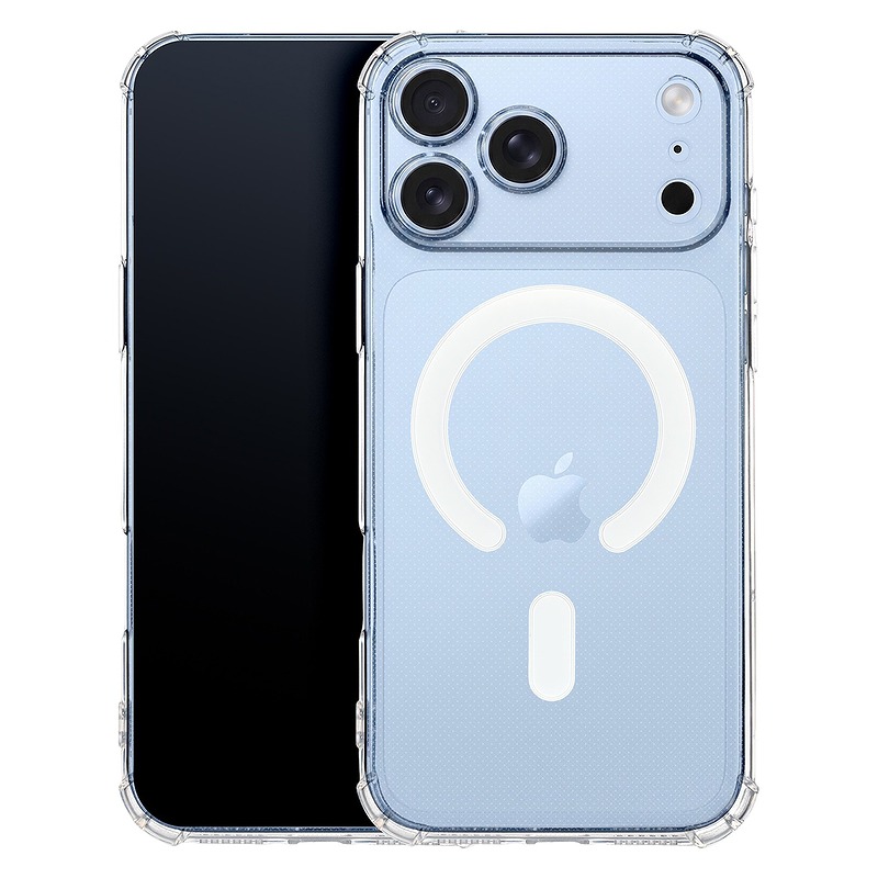 Anti Shock 1,5 mm Mag case for iPhone 17 Pro 6,3" / iPhone 18 Pro 6,3" transparent camera protection