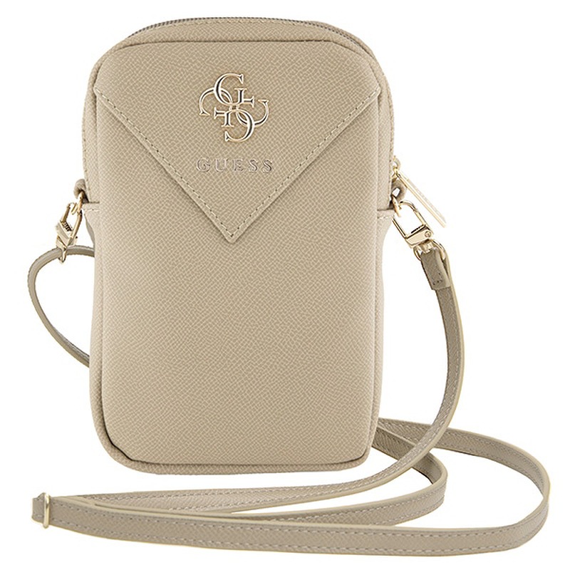 Guess bag Zip Triangle 4G beige - Billede 2
