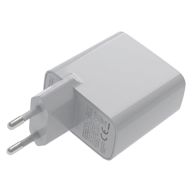 Forever Vibe-TC45AC GaN PD QC charger 1x USB-C 1x USB 45W silver - Billede 5