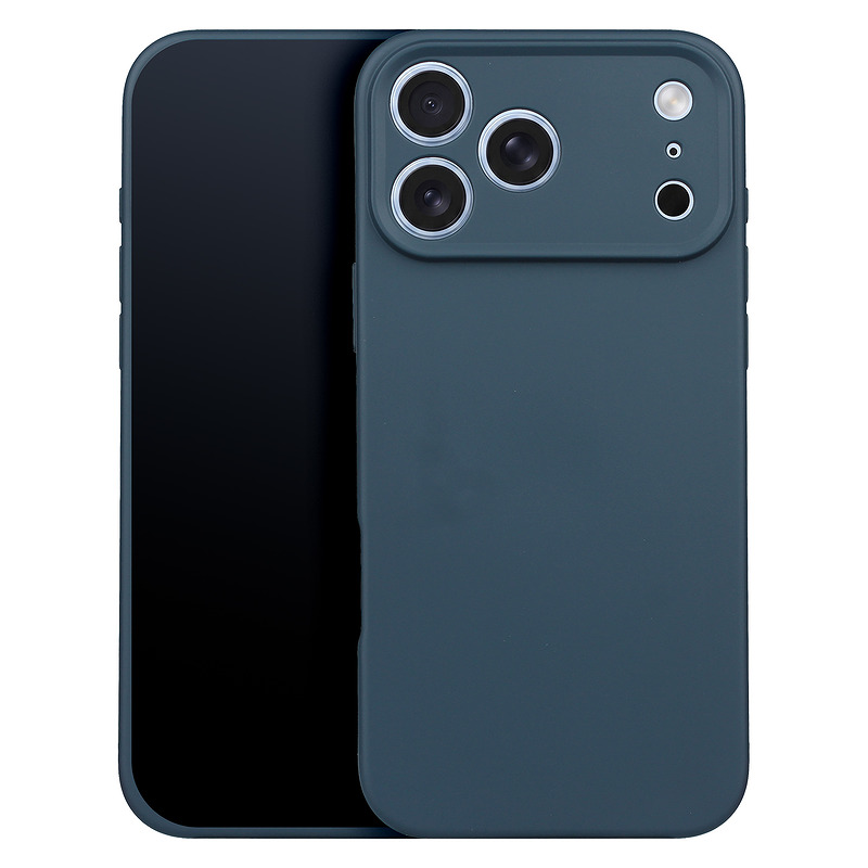 Matt TPU case for iPhone 17 Pro 6,3" / iPhone 18 Pro 6,3" dark blue
