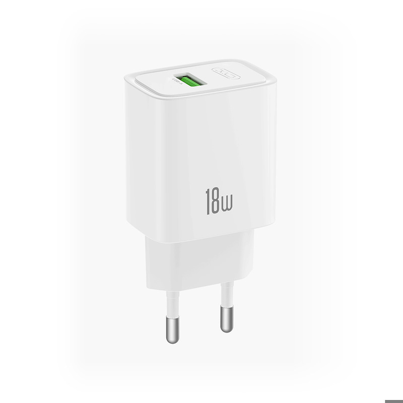 XO wall charger CE50 QC 18W 1x USB white