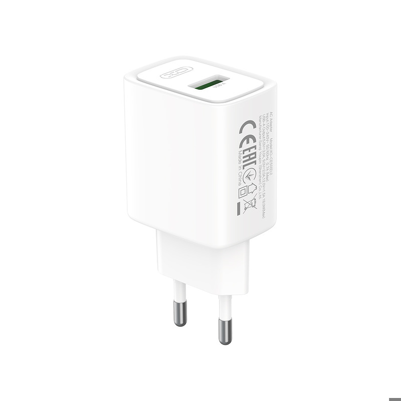 XO wall charger CE50 QC 18W 1x USB white - Billede 3