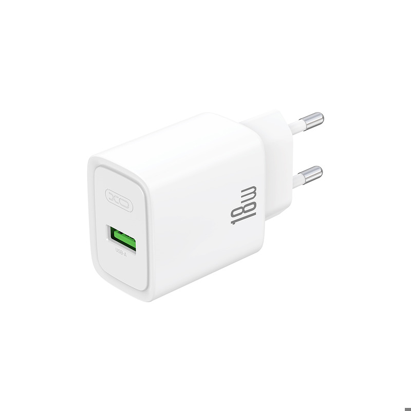 XO wall charger CE50 QC 18W 1x USB white + cable Lightning - Billede 5