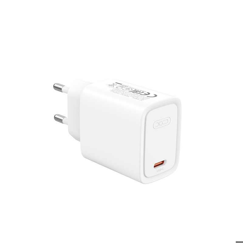 XO wall charger CE53 PD 30W 1x USB-C white + USB-C - USB-C cable - Billede 3