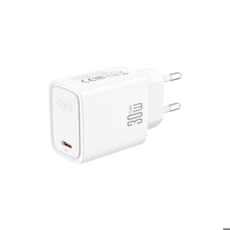 XO wall charger CE53 PD 30W 1x USB-C white + USB-C - USB-C cable - Billede 4
