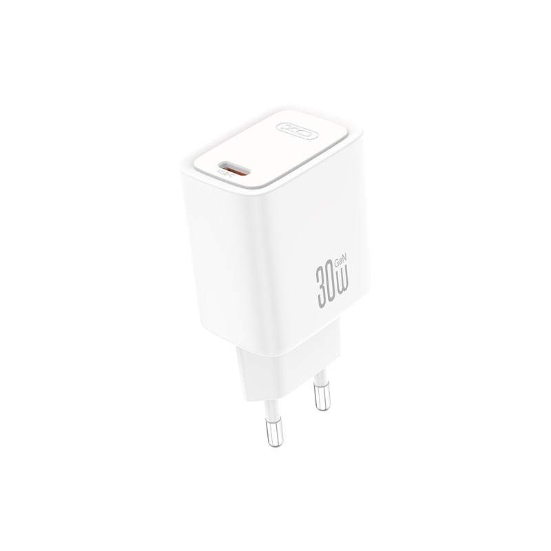 XO wall charger CE53 PD 30W 1x USB-C white + USB-C - USB-C cable - Billede 5