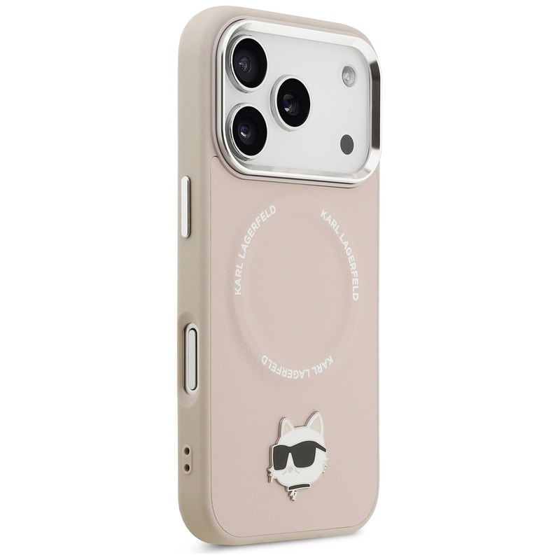 Karl Lagerfeld case for iPhone 17 Pro Max 6,9" Choupette Pin MagSafe pink - Billede 4