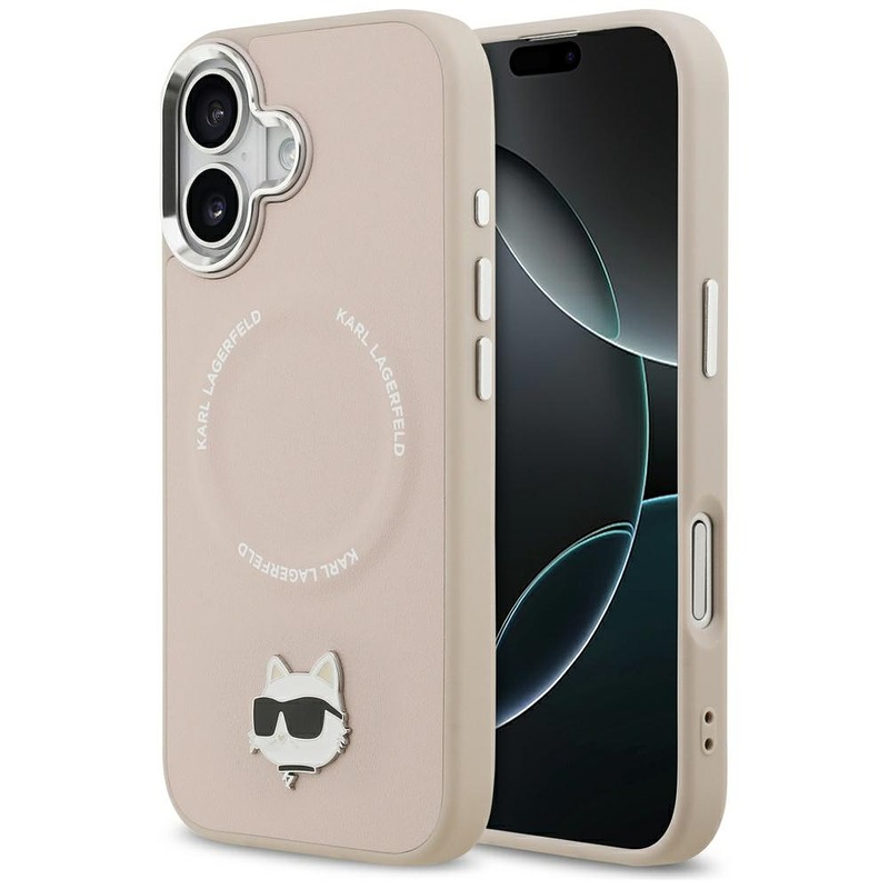Karl Lagerfeld case for iPhone 17 6,1" Choupette Pin MagSafe pink