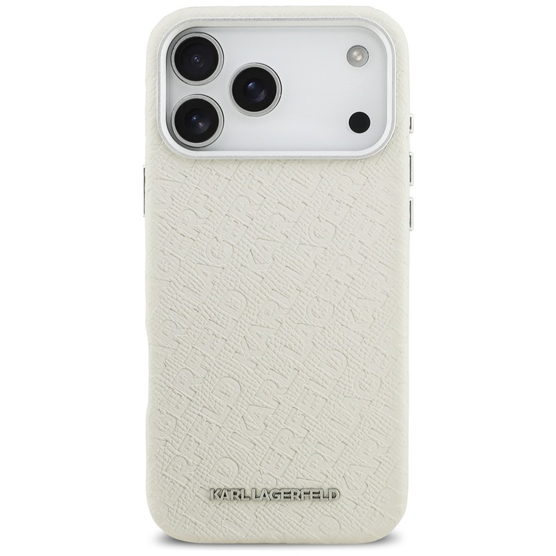 Karl Lagerfeld case for iPhone 17 Pro Max 6,9" FW Stamped Karl MagSafe beige - Billede 3