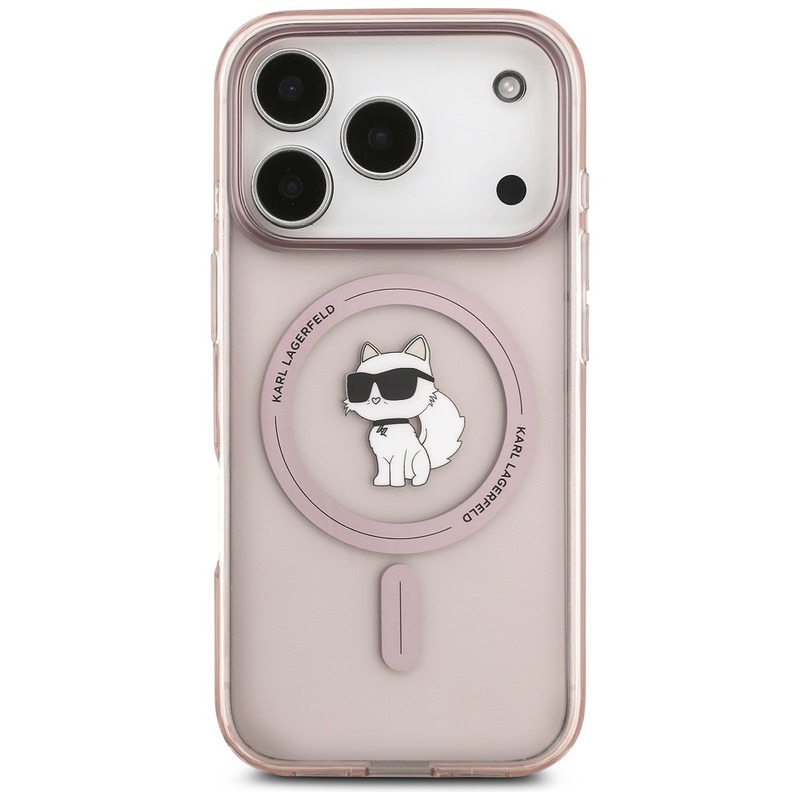 Karl Lagerfeld case for iPhone 17 Pro 6,3" IML Choupette MagSafe pink - Billede 3