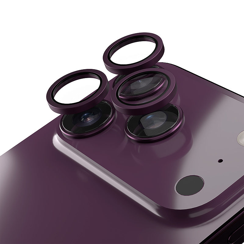 Etteri camera lens protector for iPhone 18 Pro / 18 Pro Max dark cherry