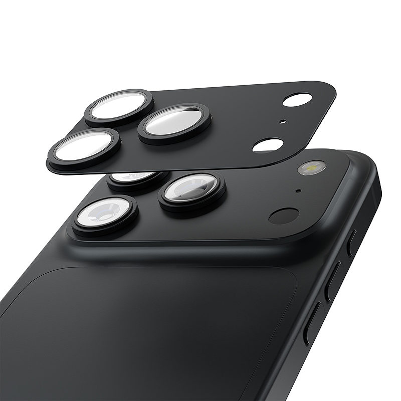 Etteri full camera lens guard for iPhone 18 Pro dark grey