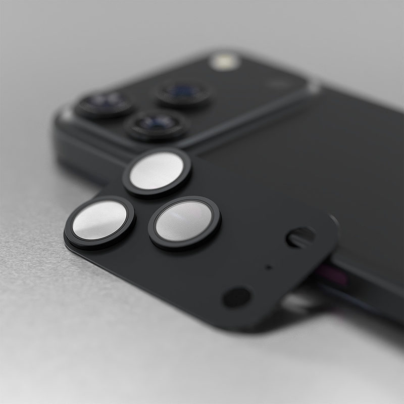 Etteri full camera lens guard for iPhone 18 Pro dark grey - Billede 2