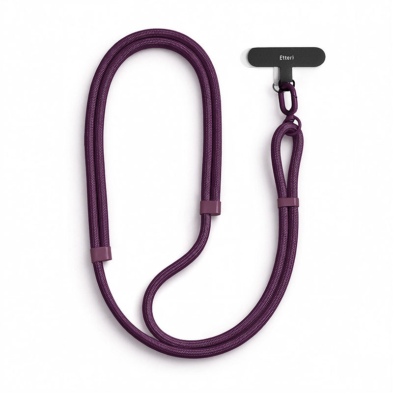 Etteri universal neck lanyard for phones dark cherry