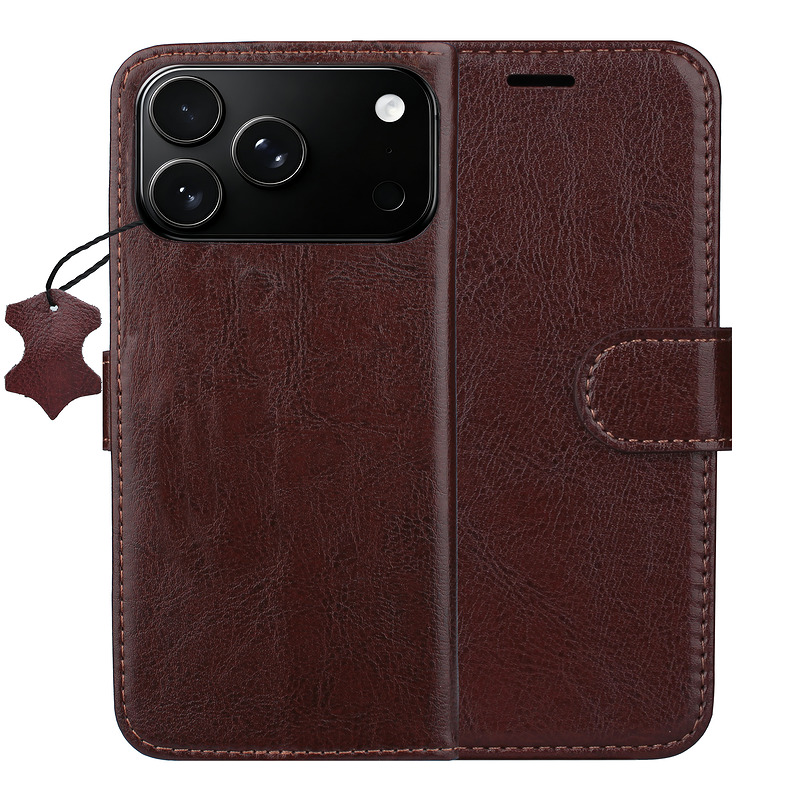 Smart Luxe leather case for iPhone 17 Pro 6,3" / 18 Pro 6,3" brown