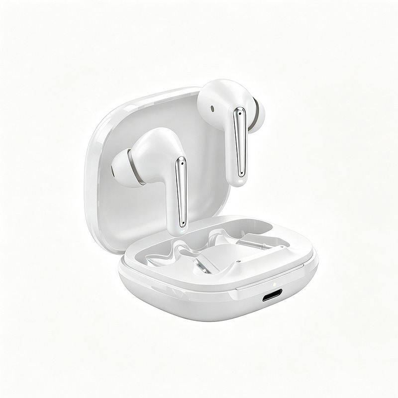 BWOO Wireless Headphone ANC + ENC TWS BO-BW53WH white - Billede 2