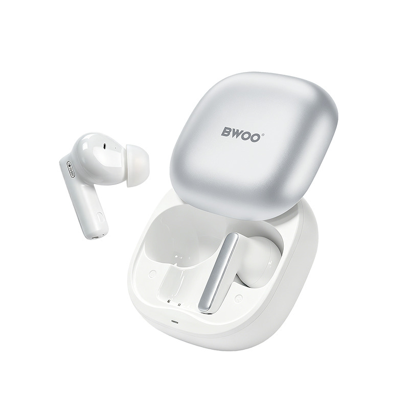 BWOO Wireless Headphone ANC + ENC TWS BO-BW52WH white - Billede 3