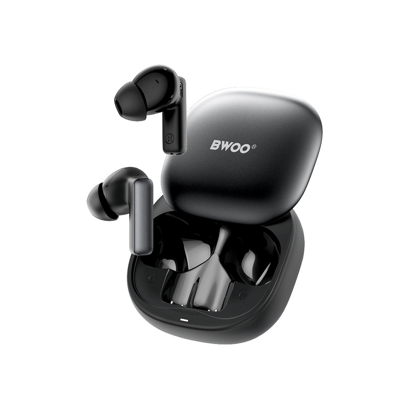 BWOO Wireless Headphone ANC + ENC TWS BO-BW52BK black