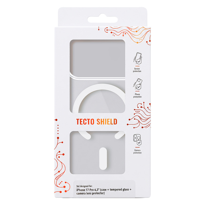 Tecto Shield protective kit for Samsung Galaxy S25 (case + tempered glass + camera lens protector)